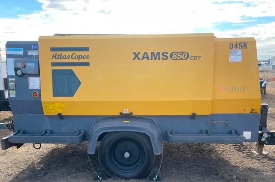 Κίτρινος 195 kW φορητός συμπιεστής XAMS850Cd με φορητό σχεδιασμό