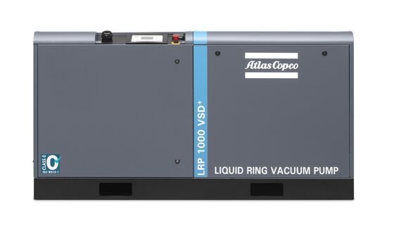 Αντλία κενού AC LRP 1000 VSD+ Motor με διαστάσεις 1950x810x1020 MM και FAD 1050 κυβικά μέτρα ανά ώρα ξηρή, 1140 κυβικά μέτρα ανά ώρα υγρή