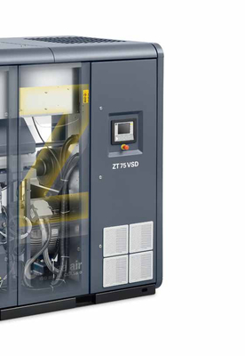 ZT18-55VSD Χωρίς πετρέλαιο Ατλάς Στροφή Αεροσυμπιεστή Αέρας ψύξη 50~60Hz 10,5m3/min