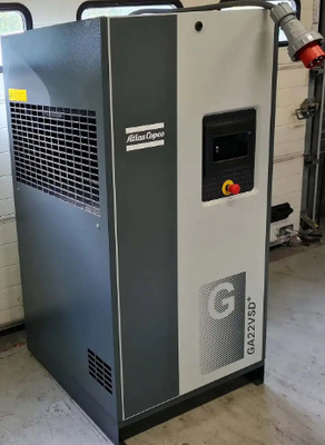 Συμπυκνωτής αέρα με βίδα Atlas VSD Plus Ga22vsd+ εξοικονόμηση ενέργειας