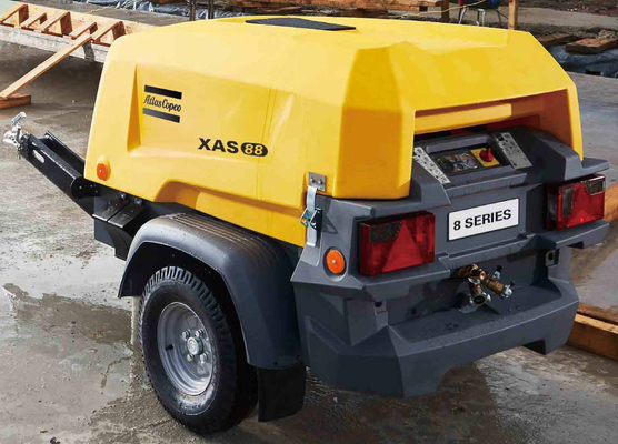 Κινητός συμπιεστής κινητήρα Kubota XAS 88KD για βιομηχανικές εφαρμογές