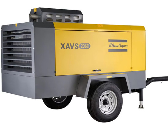 Μεσαίου μεγέθους φορητό συμπιεστή αέρα Atlas Copco XAVS236C για διαφορετικές και εύλογες αναλογίες πίεσης και όγκου αερίου