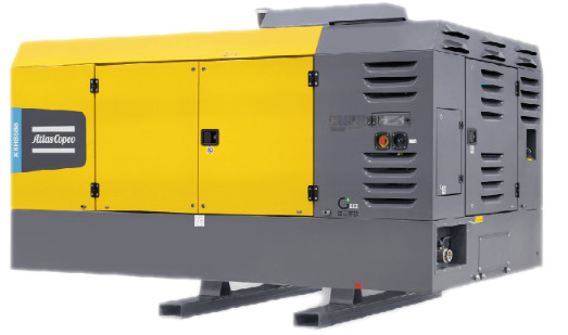 Αφορητός συμπιεστής Atlas Copco XRHS 888 για σταθερή πίεση και όγκο αερίου σε γεωθερμικές πηγές νερού και αγωγούς