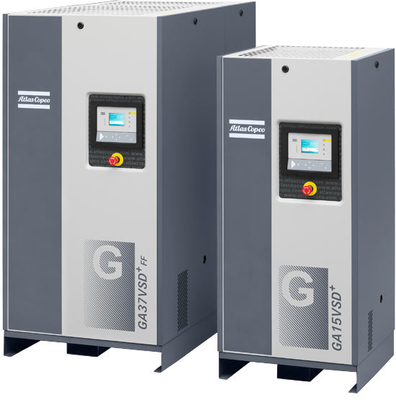 70kW Atlas GA 75+VSD, Ατλάντης βίδα αεροσυμπιεστή μετατροπής συχνότητας
